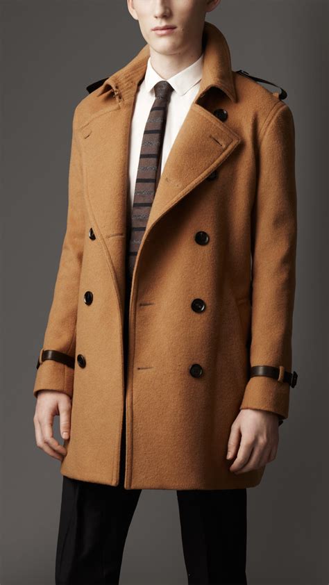 mens burberry jacket trench|Burberry cashmere trench coat men's.